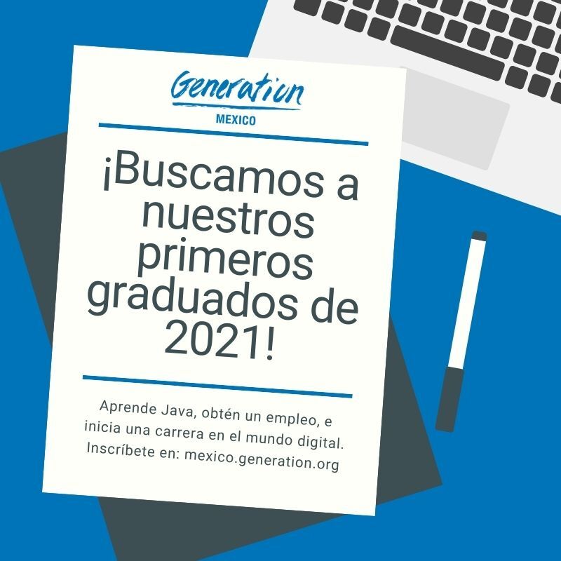 GenerationMx1's tweet photo. Si te interesa tener una carrera como Desarrollador/a #Java, ¡esta es tu oportunidad!
Inscripciones abiertas para #Guadalajara 
Programa 100% gratuito y 100% en línea
Inscríbete en https://t.co/7hM7HN91S8
#YoSoyGeneration
#GenerationMexico
#YouEmployed https://t.co/TbKMZ2pUI2