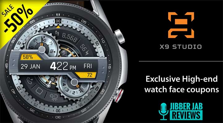 X9Studio1's tweet photo. 30 hours remaining and ticking! Don't miss it!
https://t.co/tad1eJUw3V
Don't miss the awesome review by Jibber Jab Reviews https://t.co/ilUaew1MuF
#smartwatch #watchface
#samsungwatchfaces #galaxywatch #samsung_dev https://t.co/25UZ71ald9