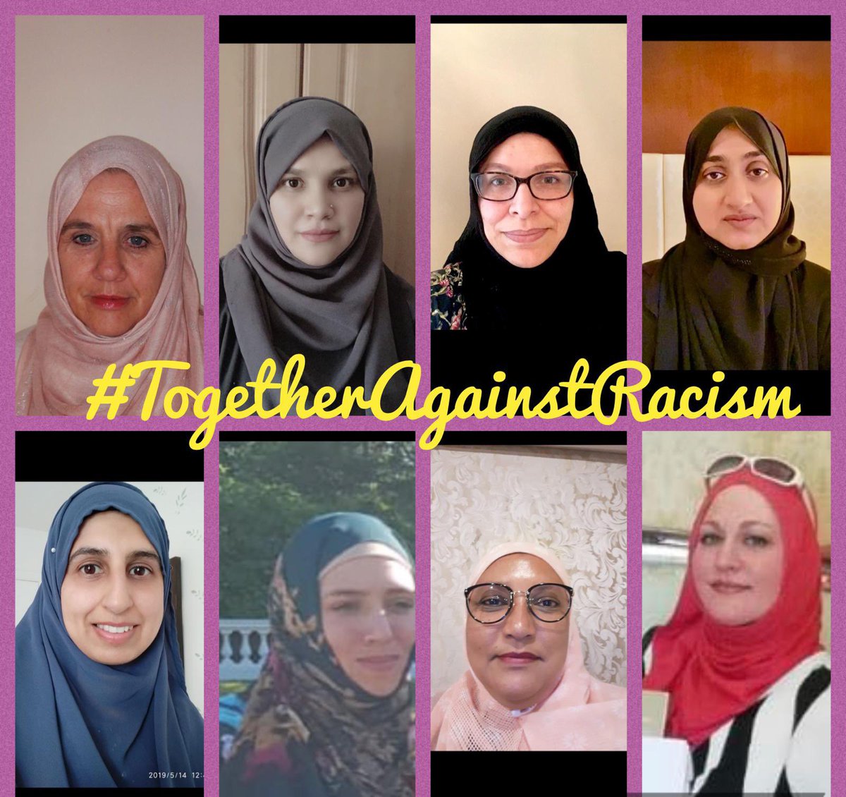 Team Muslim Sisters of Éire #TogetherAgainstRacism with @INARIreland
