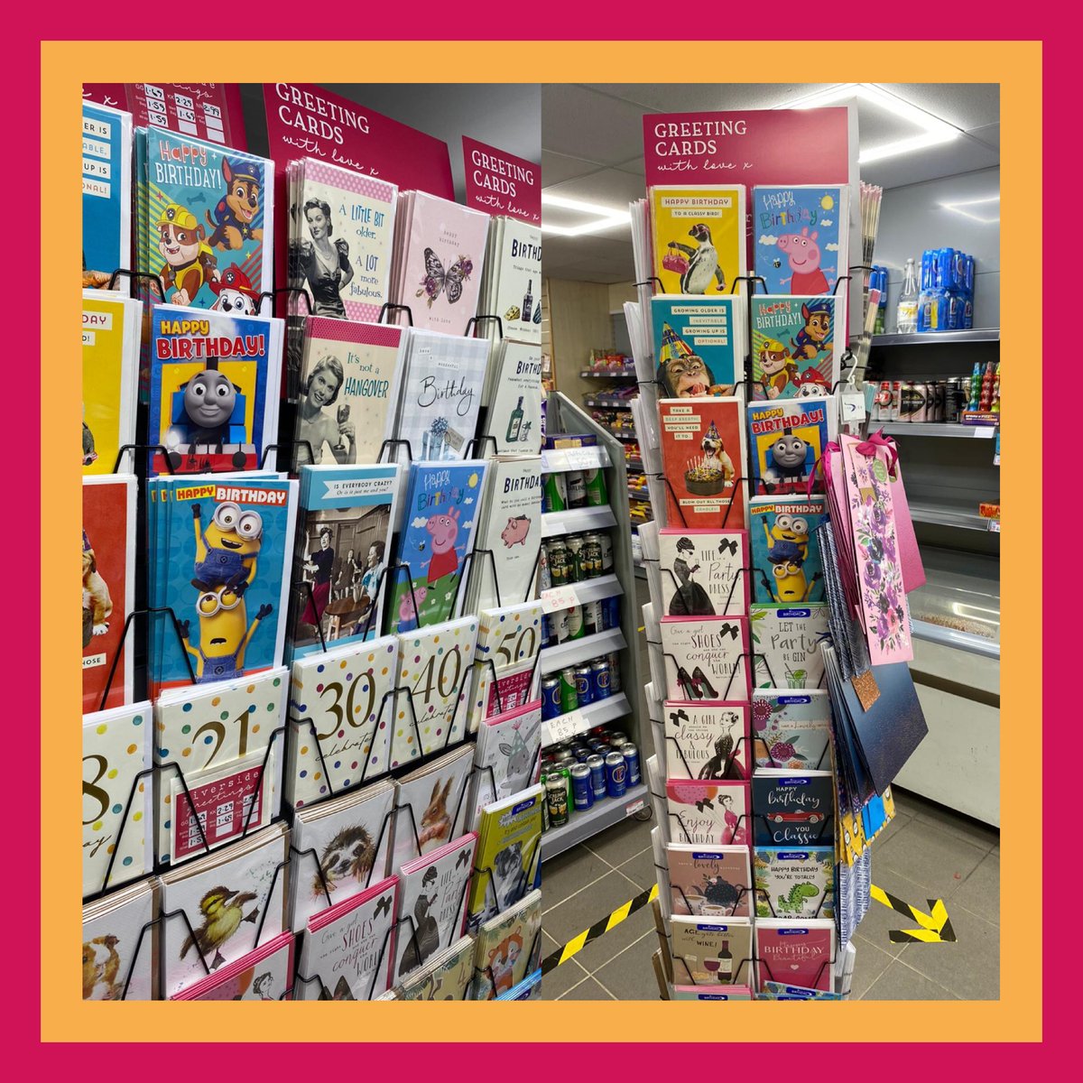 RiversideCards's tweet image. Check out our brand new POS popping up in stores all over 🌸

We think the raspberry pink makes quite the first impression 🌺

#pos #new #raspberrypink #raspberry #greetingcards #greetingcarddesign #display #carddisplay #conveniencestore #shoplocal #withlove #riversidegreetings