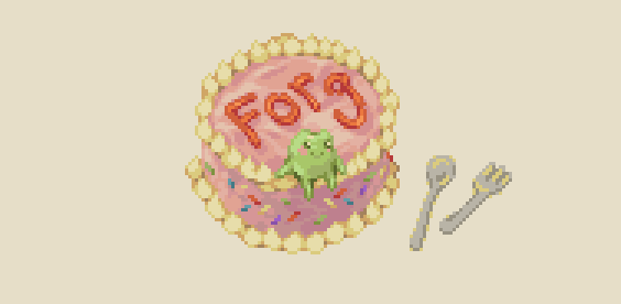 「forg cake? #pixelart 」|gatoのイラスト