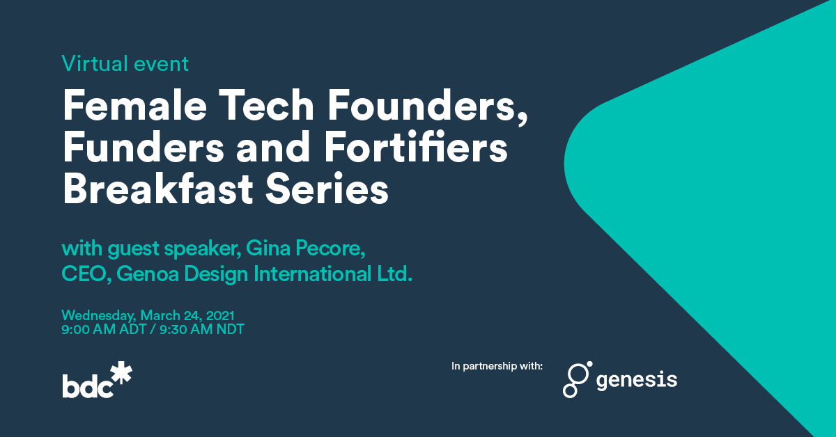 As an exceptional leader, <a href="/ginapecore/">Gina Pecore</a> is someone to learn from. Join us next week for the Female Tech Founders, Funders, and Fortifiers series as Genoa's CEO shares her compelling career journey that will leave you inspired for your own growth. To register bit.ly/3c1mz3M