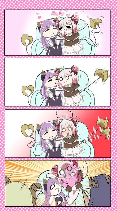 ワンドロ4コマ
#ハニーストラップ #メアリのメモリー #パトラのアトリエ 