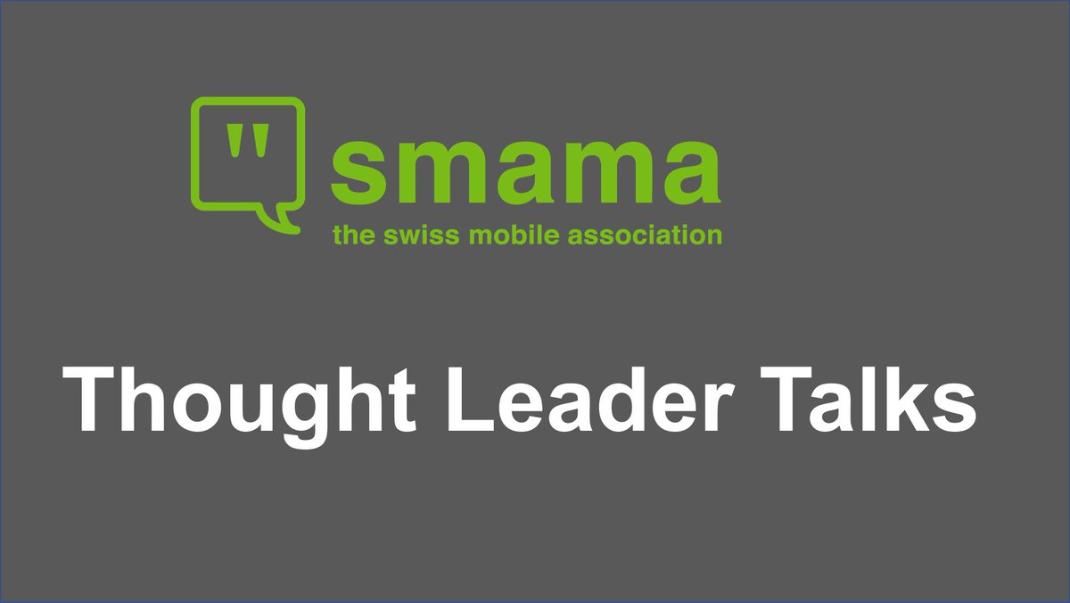 Die «smama Thought Leader Talks» #askstlt sind live! Wir starten mit einem Vorwort unseres #Bundespräsidenten Guy Parmelin und Friederike Hoffmann, PhD, Head of Connected Business Solutions bei Swisscom &amp; Leiterin Geschäftsfeld B2B Telco. 
smama.ch/.../smama-thou…...