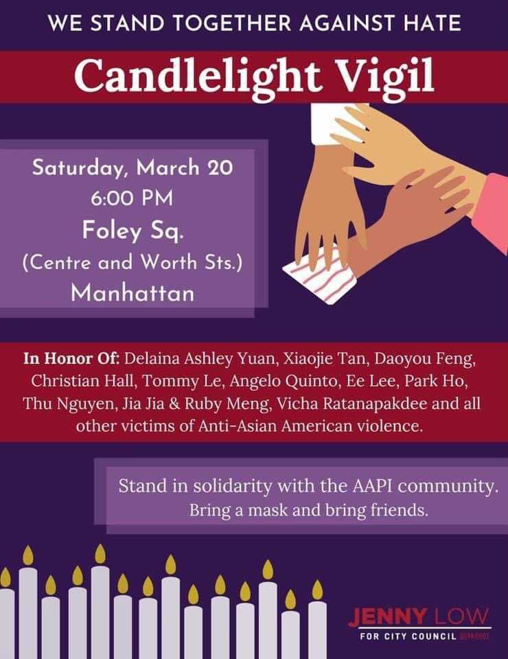 For everyone who needs a space and a moment of solidarity with one another, there are a few different events being planned. Here are a few of them. I will keep adding as I get fliers for other ones.