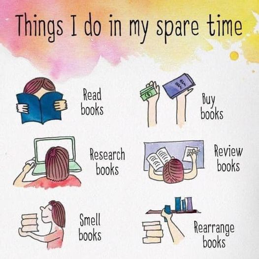 And talk about books! Lol.