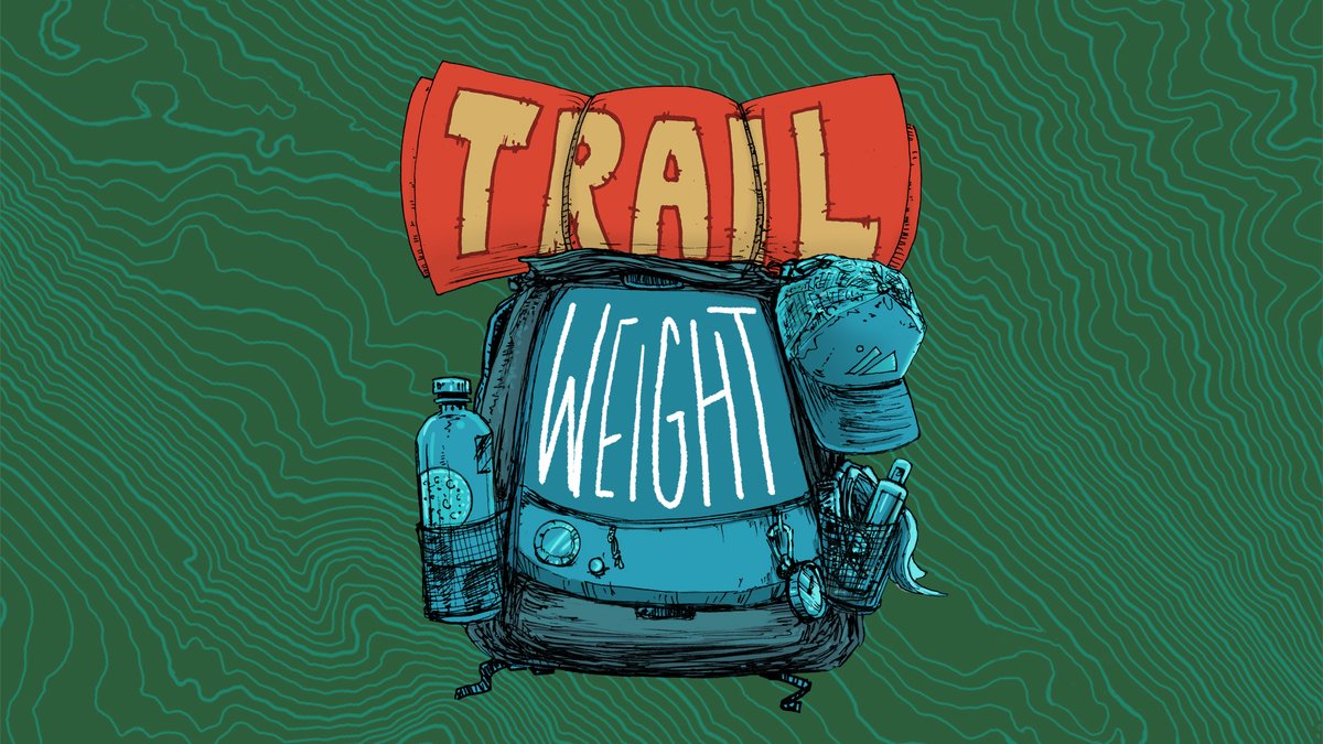 Trail Weight — a new podcast starting April 15th, about a long walk, a difficult journey, transformation, and loss. apple.co/3vziFa5

(Cover illustration by <a href="/barrytheartguy/">BarryBlankenship</a>)