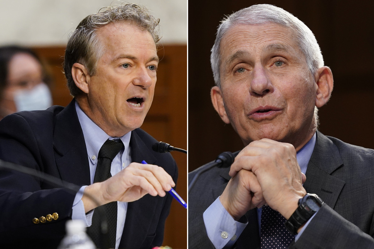 Mask face off Rand Paul spars with Dr. Fauci at Senate hearing