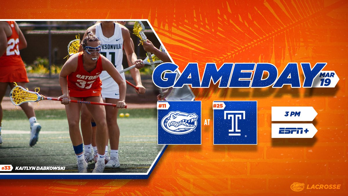 Ready to kick off conference play 👊

🥍: #25 Temple  
📍:  Philadelphia, Pa. 
⏰: 3 p.m.
📺: ESPN + 
💻: es.pn/3vCMSF3
📈: bit.ly/38Wuu05

#FLax #GoGators