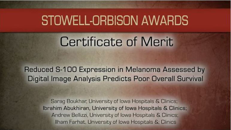 Andrew Bellizzi 🇺🇦 (@ihc_guy) on Twitter photo Now that #BeltGate is firmly behind us . . .
<a href="/UIPathology/">University of Iowa Pathology</a> has much to celebrate tonight, as <a href="/IAbukhiran/">Ibrahim Abukhiran</a> and <a href="/MattGosseMD/">Matthew Gosse</a> both received Certificates of Merit for their entries into the Stowell-Orbison Award Competition.
uscap.org/stowell-orbiso… Now that #BeltGate is firmly behind us . . .
<a href="/UIPathology/">University of Iowa Pathology</a> has much to celebrate tonight, as <a href="/IAbukhiran/">Ibrahim Abukhiran</a> and <a href="/MattGosseMD/">Matthew Gosse</a> both received Certificates of Merit for their entries into the Stowell-Orbison Award Competition.
uscap.org/stowell-orbiso…