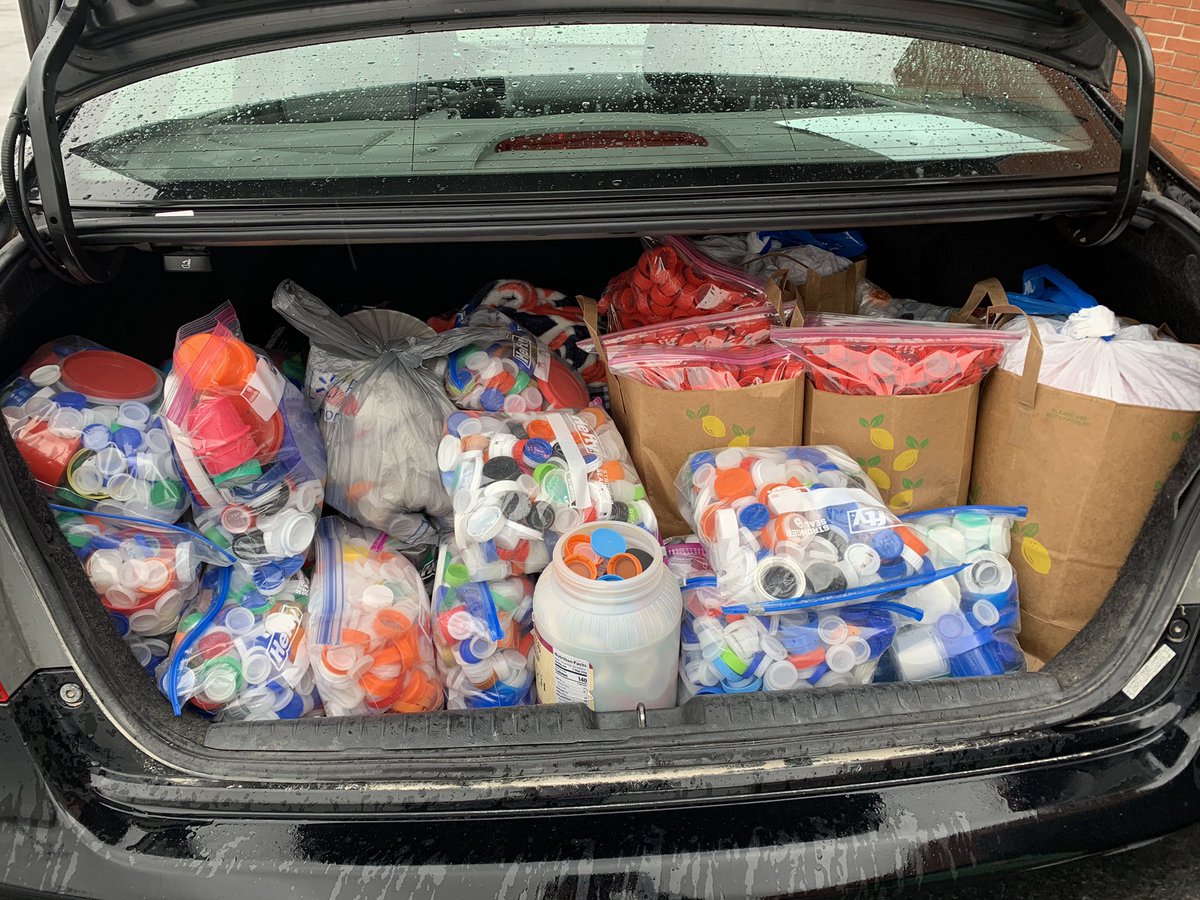 The chapter was very successful in collecting plastic caps for the Rob Hays memorial bench. We are proud of our chapter members exerting a positive influence in the world!