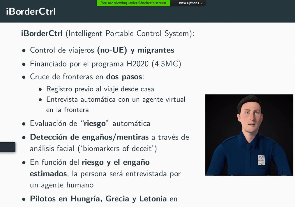 socestadistica's tweet photo. A continuació Javier Sánchez Monedero (@javisamo) ens parla de: “Detectores de mentiras en las fronteras, ¿en serio?” #HappyStatsHour #DataForMigrates #estadística https://t.co/TS1bW5aTK8