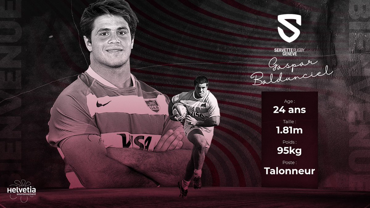 𝗦𝗜𝗚𝗡𝗔𝗧𝗨𝗥𝗘 ✍️

Nous souhaitons la bienvenue à Gaspar Baldunciel, talonneur argentin, qui vient renforcer nos rangs, après avoir porté le maillot des <a href="/JaguaresARG/">Jaguares</a> 🐆 et de <a href="/unionargentina/">Unión Argentina de Rugby</a> U20 🇦🇷

𝘽𝙞𝙚𝙣𝙫𝙚𝙣𝙞𝙙𝙤 𝙂𝙖𝙨𝙥𝙖𝙧!