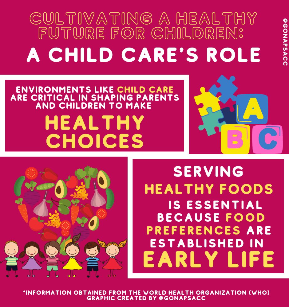 gonapsacc's tweet photo. Child care programs play an important role in the instilment of healthy practices in children's lives. Why? Find out below. #childcareprograms https://t.co/CO4nzhSuLk