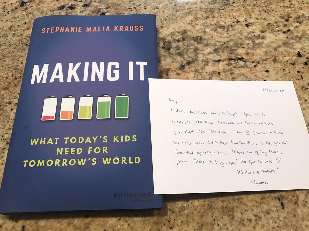 dramygriffin's tweet photo. My copy of Making It by @Stephanie_Malia came today! This book is extra special to me...@CuCPS is highlighted and I have a personalized bookplate from Stephanie! Thank and ❤️ you, Stephanie! #alwayscucps https://t.co/NFf6mT3QrN