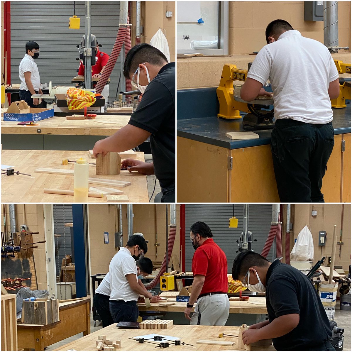MsCMLozano's tweet photo. #CATEskills #BuildYourToolbox in Coach Garza’s class. #BuildingChampions @NISD_Rayburn  #HandsOnLearning #SafetyFirst https://t.co/vWoK11AlCR