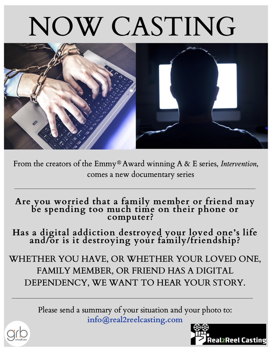 Now casting for digital addictions. tweet media