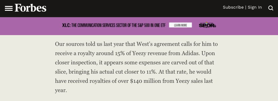 yeezy revenue