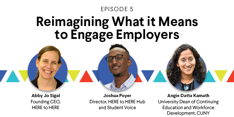 jfftweets's tweet image. Starting in 10 minutes! "Reimagining What it Means to Engage Employers" with @heretoherebx and @CUNY . Tune in on YouTube live: zcu.io/LcAf  #equitablepathways