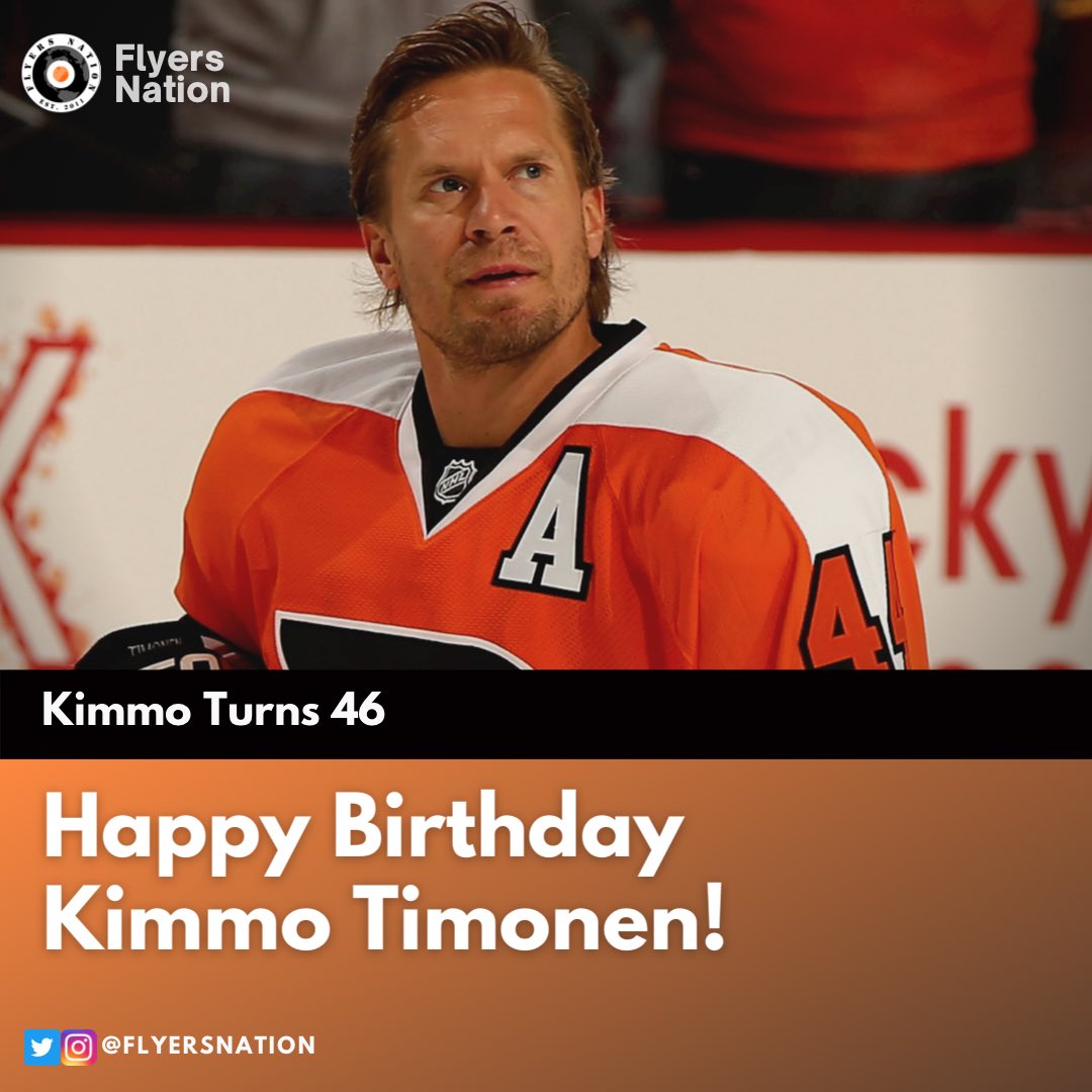 Kimmo Timonen turns 46 today, happy birthday!   