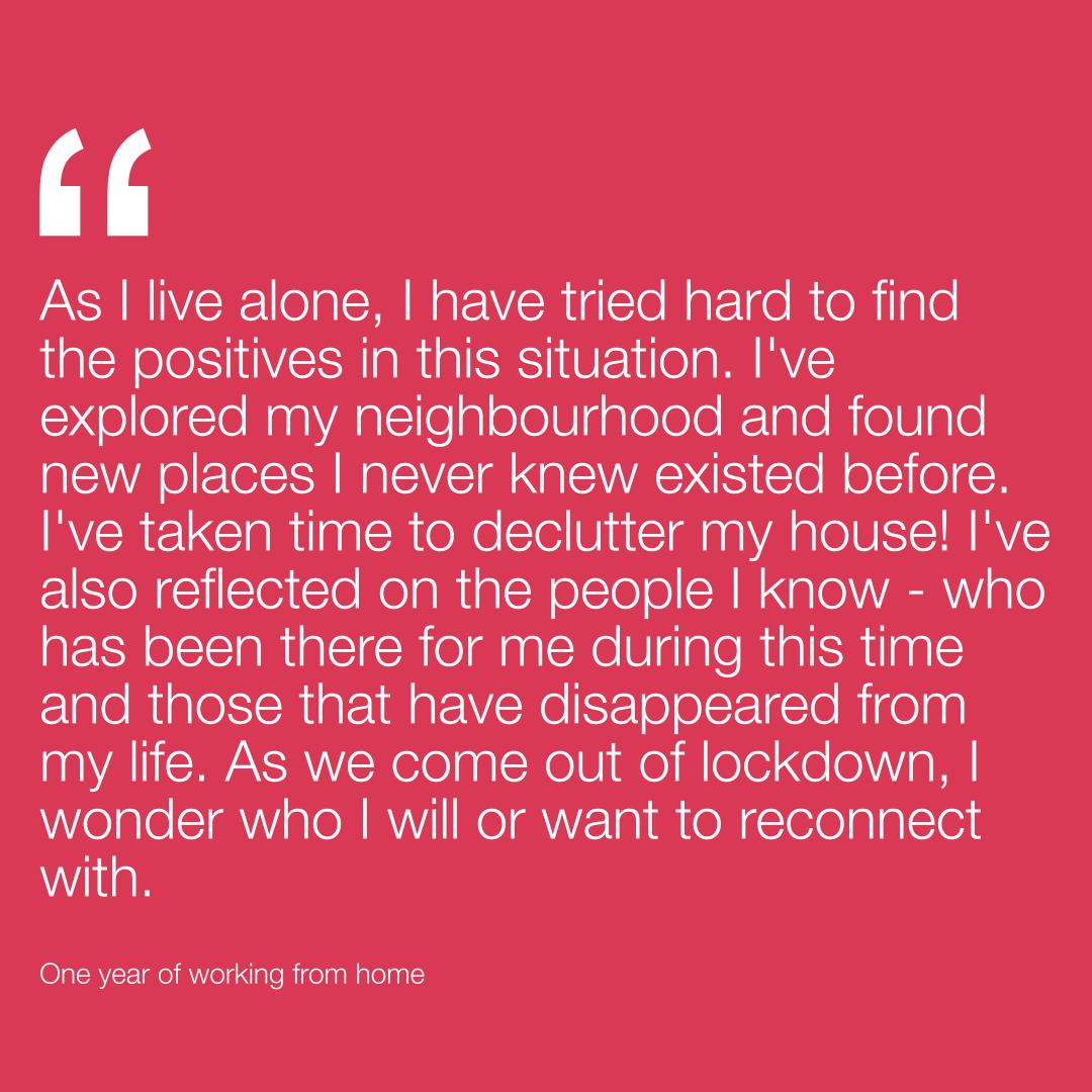 PwC_UK's tweet image. This week marks a year since we left our offices to work from home. We’re using this time to reflect on how we have coped juggling responsibilities in challenging periods and the things we are looking forward to. 

#WorkFromHome #LockdownThoughts #Wellbeing