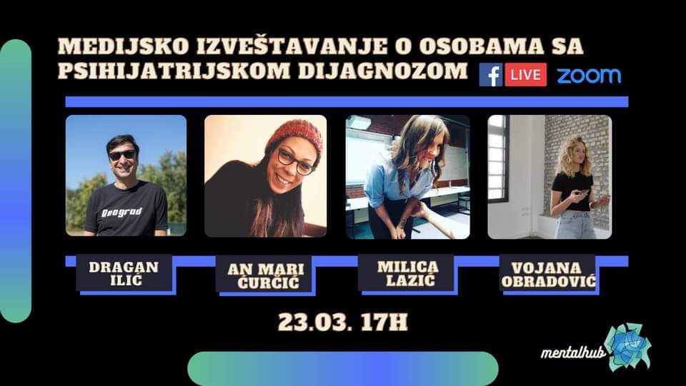 MentalHub (@mental_hub_ns) on Twitter photo 🎯Save the date:
23.3. u 17h na Fejsbuk stranici <a href="/MentalHub/">Mental Health Voices</a> putem lajv striminga pričamo o Medijskom izveštavanju o osobama sa psihjatrijskom dijagnozom.
🗣️Pridružite nam se i pitajte naše goste ono što vas zanima! 🎯Save the date:
23.3. u 17h na Fejsbuk stranici <a href="/MentalHub/">Mental Health Voices</a> putem lajv striminga pričamo o Medijskom izveštavanju o osobama sa psihjatrijskom dijagnozom.
🗣️Pridružite nam se i pitajte naše goste ono što vas zanima!