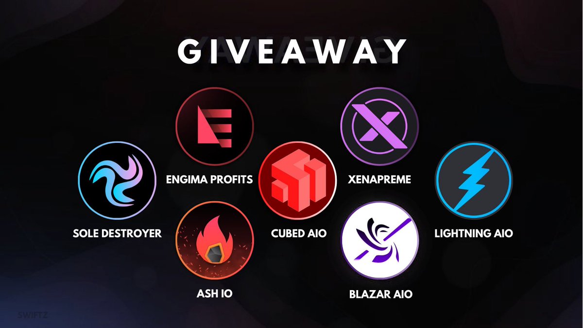 CubedAIO's tweet photo. Giveaway 🎉

💝 Prizes:
1x @SoleDestroyerIO Key
1x @_AshIO_ Free Month
1x @CubedAIO Key
1x @BlazarAIO Key
1x @AioLightning Key
1x @XenaPreme Key
1x @EnigmaProfits Free Month

🔒 Rules:
1. Follow all
2. Like this tweet
3. Retweet 
4. Tag a friend

⏰ 48 Hours 

Good luck 🍀 https://t.co/p7cBTtzVdS