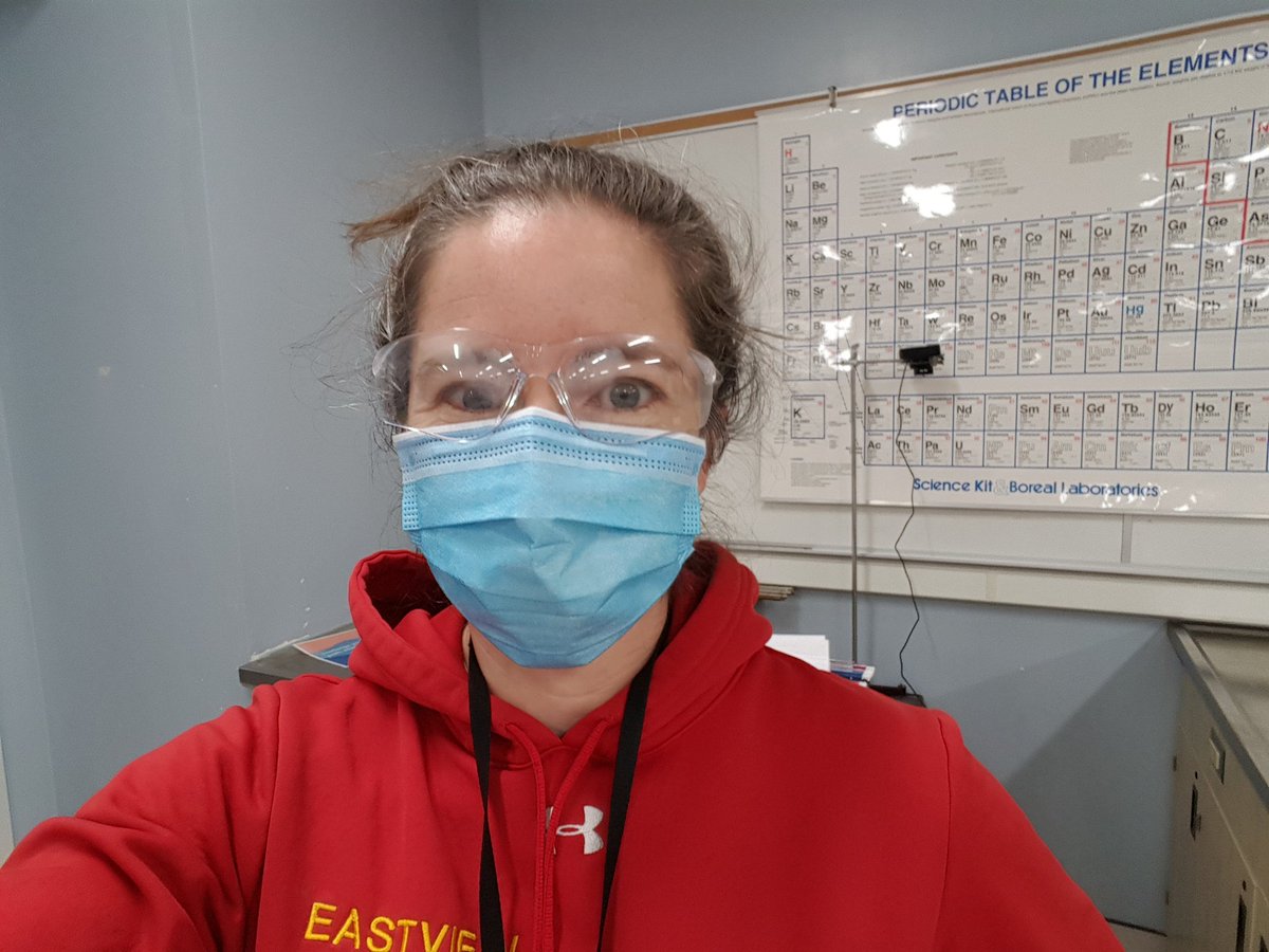 szerminska's tweet photo. @JBradshaw01 Gotta chime in with my #RedForPublicEd selfie from Monday. I've got goggle/shield options, which is nice...I guess?!? https://t.co/UKTNXhEnBC