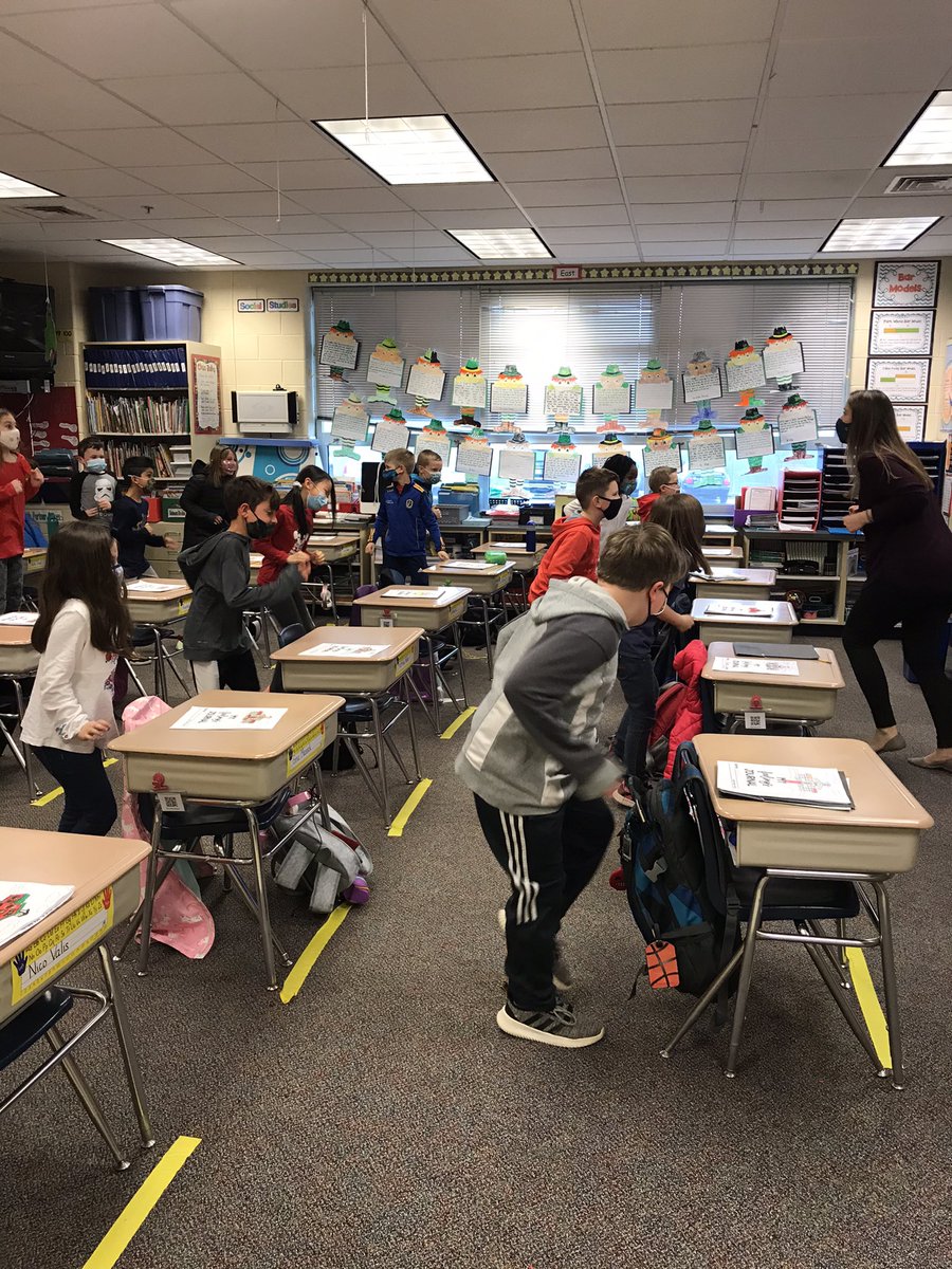 Learning to manage stress in Mrs. Sowden’s guidance lesson.