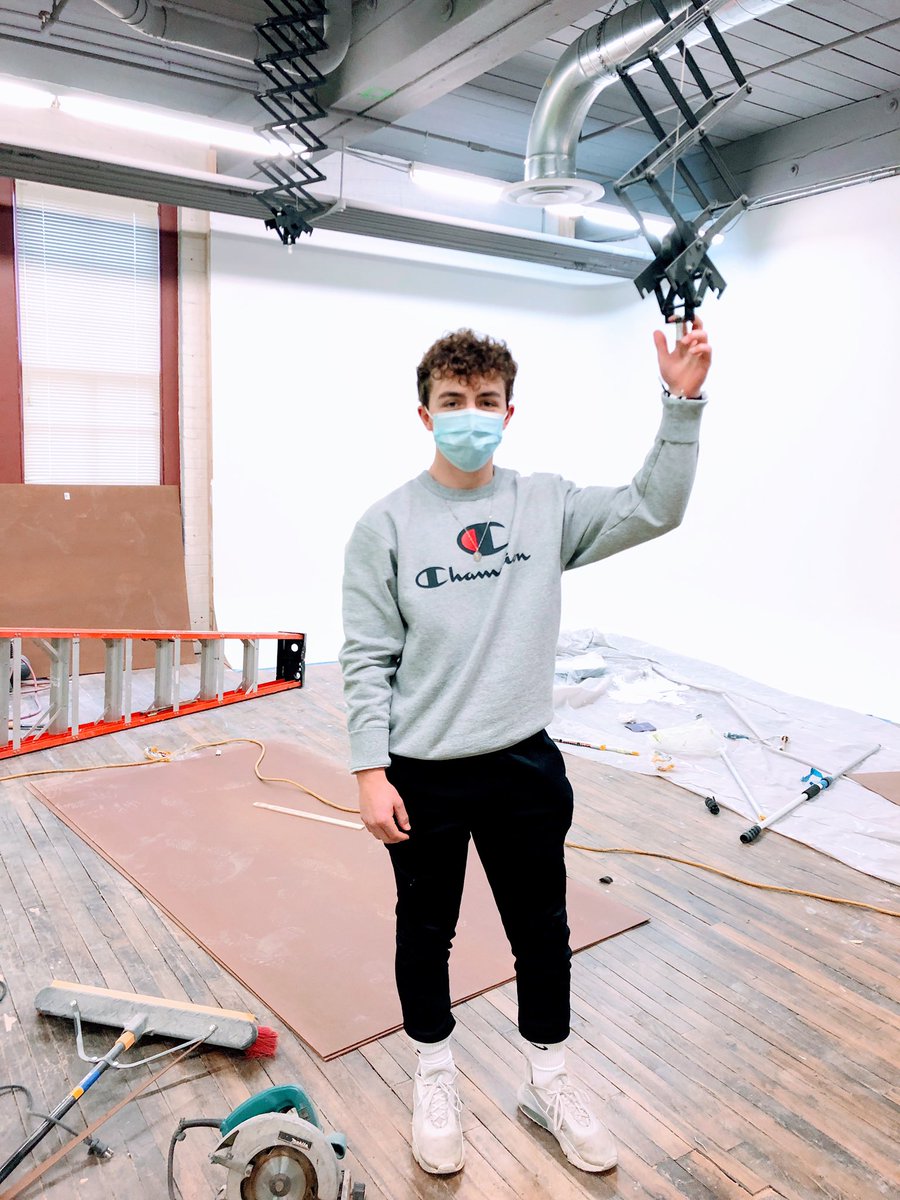 GSPathways's tweet image. Cameron is an intern at Reading Film Studio where he is learning about film production and editing. Here he is in the new green screen room. He plans on attending @ArizonaState where he will be a film major. @CipherSounds