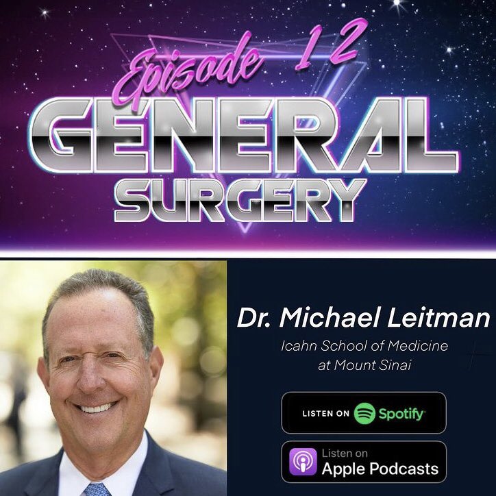 DoctorQuestPod's tweet image. Ep. 12: General Surgery 💉
🎙 Dr. Michael Leitman, professor of surgery and Dean of Medical Education at @IcahnMountSinai 
🎧 Listen here: open.spotify.com/episode/2xQh2D…
#doctorquest #medicaleducation #meded #medicine #MedTwitter #careerexploration #podcast 
#medicalpodcast #medschool