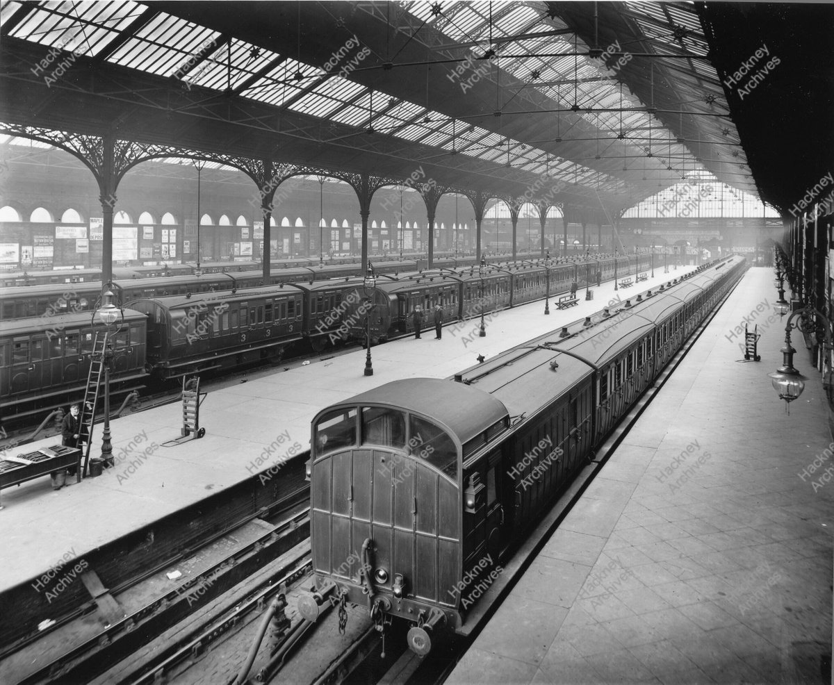 Broad Street station interior looking north 1898 North London Railway.