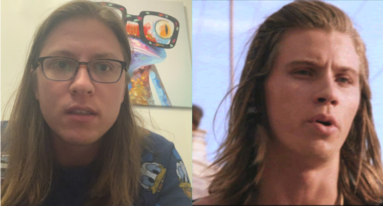 bmoore__silly__'s tweet photo. i've been waiting for the right time to share screenshots from a deck i made on my celebrity doppelganger for work 6 months ago, AND THAT TIME IS NOW https://t.co/ah3RoP1DDs