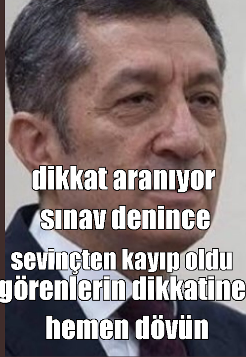 z #İkinciNotaGerekYok bu sahış aranıyor gören olunca hemen dövün yoksa sınav yapıyor görünce