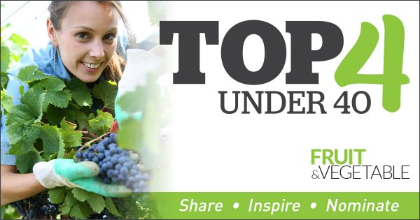 We're thrilled to announce the results of our Top 4 Under 40 contest! Please join us in congratulating <a href="/hdooney/">Hayden Dooney</a>, <a href="/sjudd4/">Susan Judd</a>, <a href="/PhilKeddy/">Valley Harvest Sweet Potatoes</a> and <a href="/NickPloeg/">Nick Ploeg</a>! A big thank you to everyone who nominated or was nominated, too.

fruitandveggie.com/canadian-fruit…