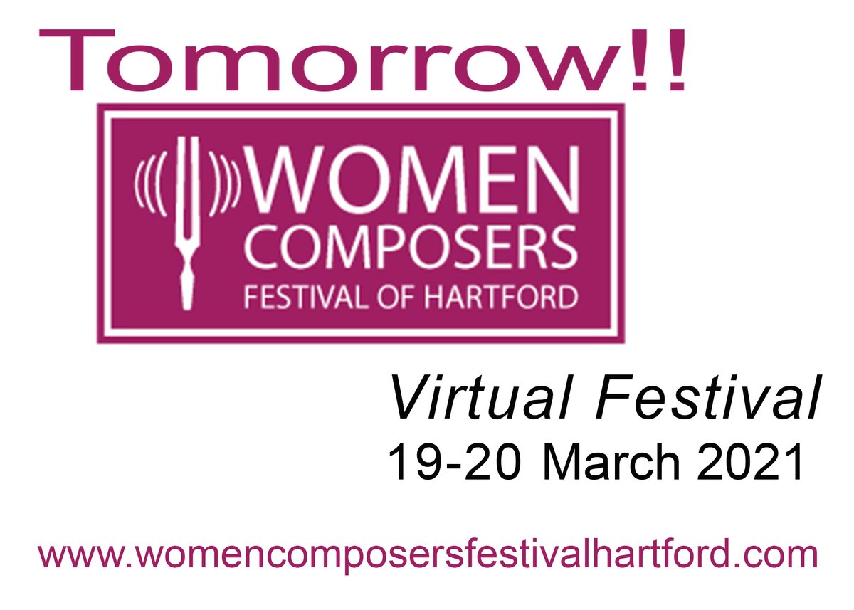 HartfordWCF's tweet image. Our first virtual festival begins tomorrow with the Music Marathon at 7:30pm!

womencomposersfestivalhartford.com