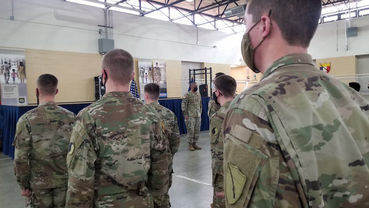 kentuckyguard's tweet photo. Kentucky's newest Soldiers were welcomed at #FirstFormation and received their unit patch during today's patching ceremony at Wellman Armory! https://t.co/9FfYFyECft