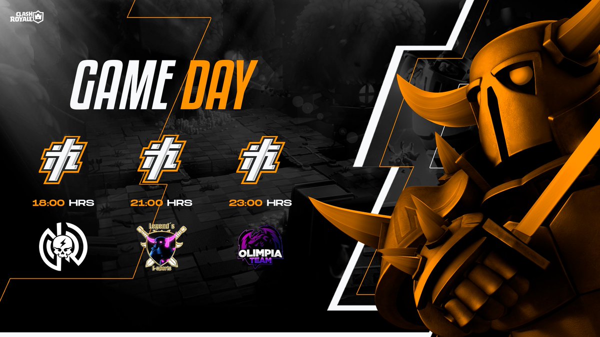 ITZ Esports (@itzesports_gg) on Twitter photo #MACHTDAY
¡Hoy jornada triple! nos toca un día lleno de partidos iremos por la victoria en cada uno de ellos sin piedad.
🆚<a href="/DReSports_gg/">DR⚡eSports #QuedateEnCasa🏡</a>
🏆<a href="/LegendaryLea2/">Legendary League</a>
🕐18:00🇨🇱
🆚<a href="/LegendsBr15/">Legends Br</a>
🏆<a href="/KingsLeague_CR/">Kings League</a>
🕐21:00🇨🇱
🆚 <a href="/Team_OlimpiaGG/">Team Olimpia</a>
🏆<a href="/knights_cup/">⚜️ Knights Cup ⚜️</a>
🕐23:00🇨🇱
#GoITZe #MACHTDAY
¡Hoy jornada triple! nos toca un día lleno de partidos iremos por la victoria en cada uno de ellos sin piedad.
🆚<a href="/DReSports_gg/">DR⚡eSports #QuedateEnCasa🏡</a>
🏆<a href="/LegendaryLea2/">Legendary League</a>
🕐18:00🇨🇱
🆚<a href="/LegendsBr15/">Legends Br</a>
🏆<a href="/KingsLeague_CR/">Kings League</a>
🕐21:00🇨🇱
🆚 <a href="/Team_OlimpiaGG/">Team Olimpia</a>
🏆<a href="/knights_cup/">⚜️ Knights Cup ⚜️</a>
🕐23:00🇨🇱
#GoITZe