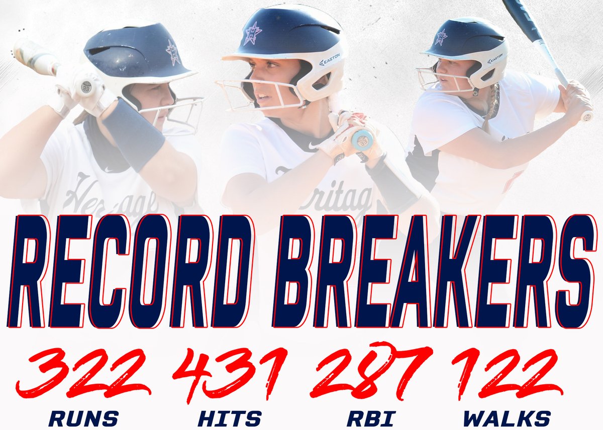 There were four school records broken by the #Team13 offense this past season!

⭐️ Team Runs

⭐️ Team Hits

⭐️Team RBI

⭐️ Team Walks