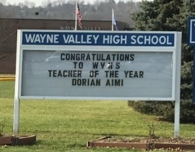 WVHS_Principal's tweet photo. Ecstatic to recognize our Ts of the year Mrs. Bardi &amp; @DorianAimi 
Congratulations you both deserve it!
@WayneSchoolsNJ @WayneValleyHS @valleyisone @WValleyYearbook #ValleyPride #Together https://t.co/SlTtSW9aLn