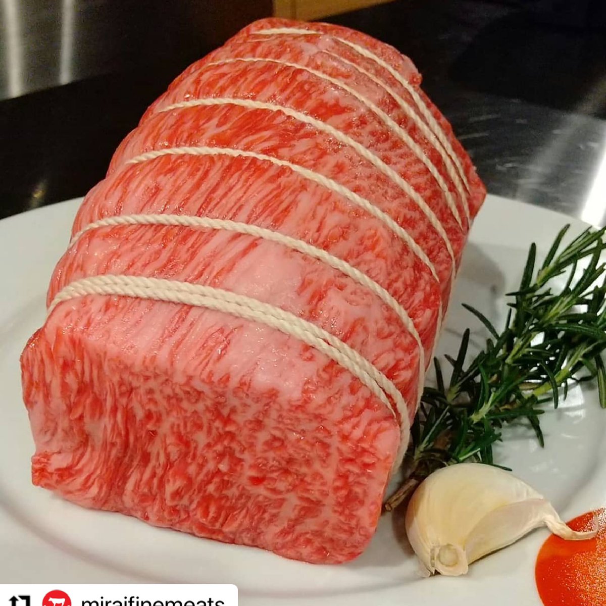 #miraifinemeats 
・・・
A5 Saga wagyu top sirloin cap, ready for a roast.
The marbling is strong in this one!
.
.
.
.
.
.
.
.
.
.
.
#eatmymeat
#meatcravings
#meatlife
#loveatfirstbite
#wagyu
#a5wagyu
#japanesewagyu
#wagyusteak
#marble
#wagyulife
#beefitswhatsfordinner