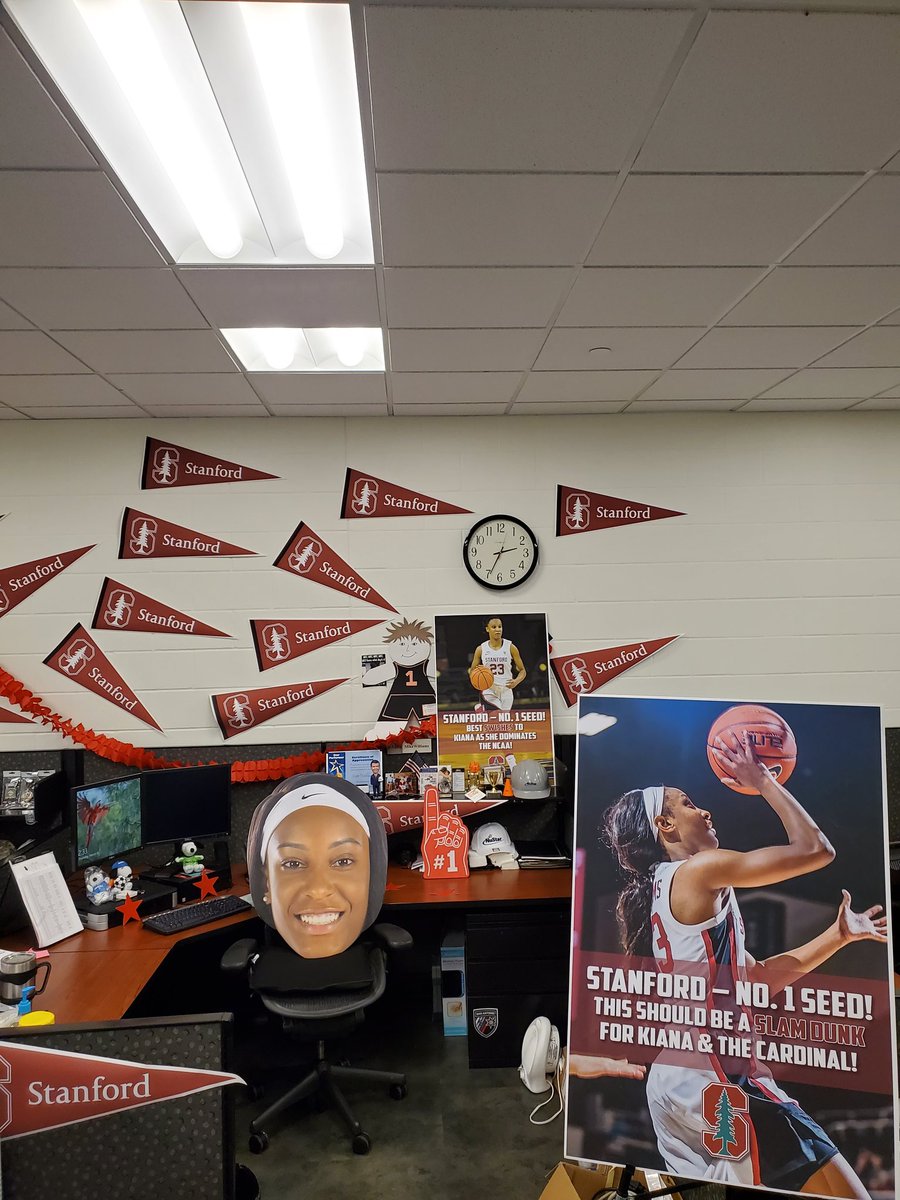 You know you work for an awesome company when you come into work and see this at your desk. Thank you to @NuStarEnergyLP for your constant support of @Kiana_W throughout the years! Go Stanford!