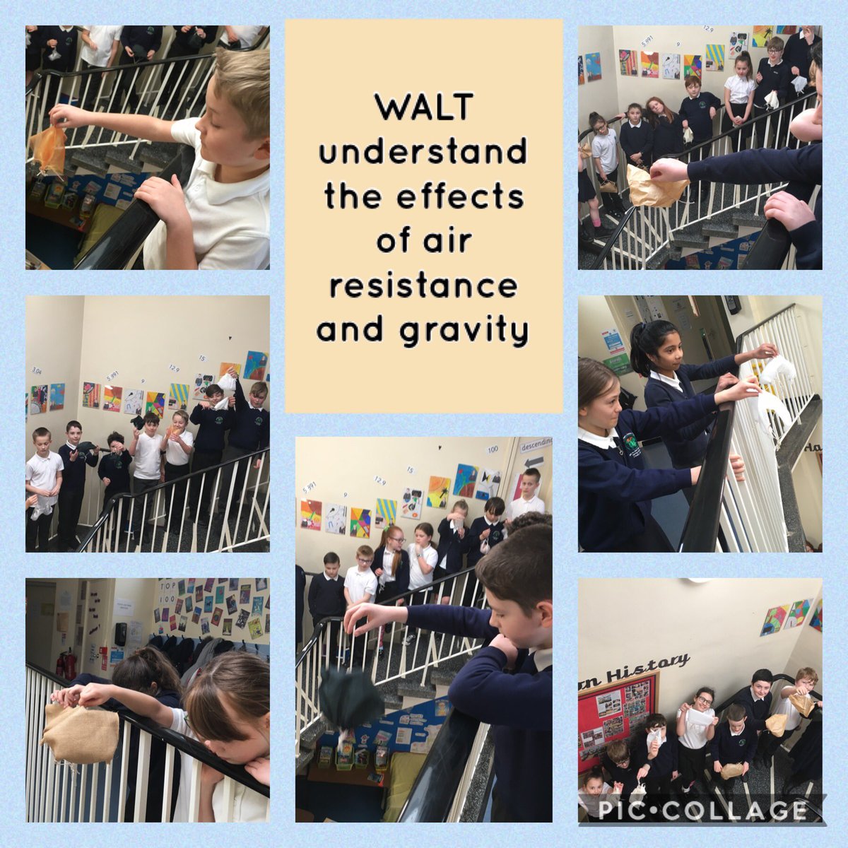 SpringCottagePS's tweet image. #SpringCottage5T investigated air resistance and gravity in our #SpringCottageScience experiment today 🔬📖⬆️⬇️