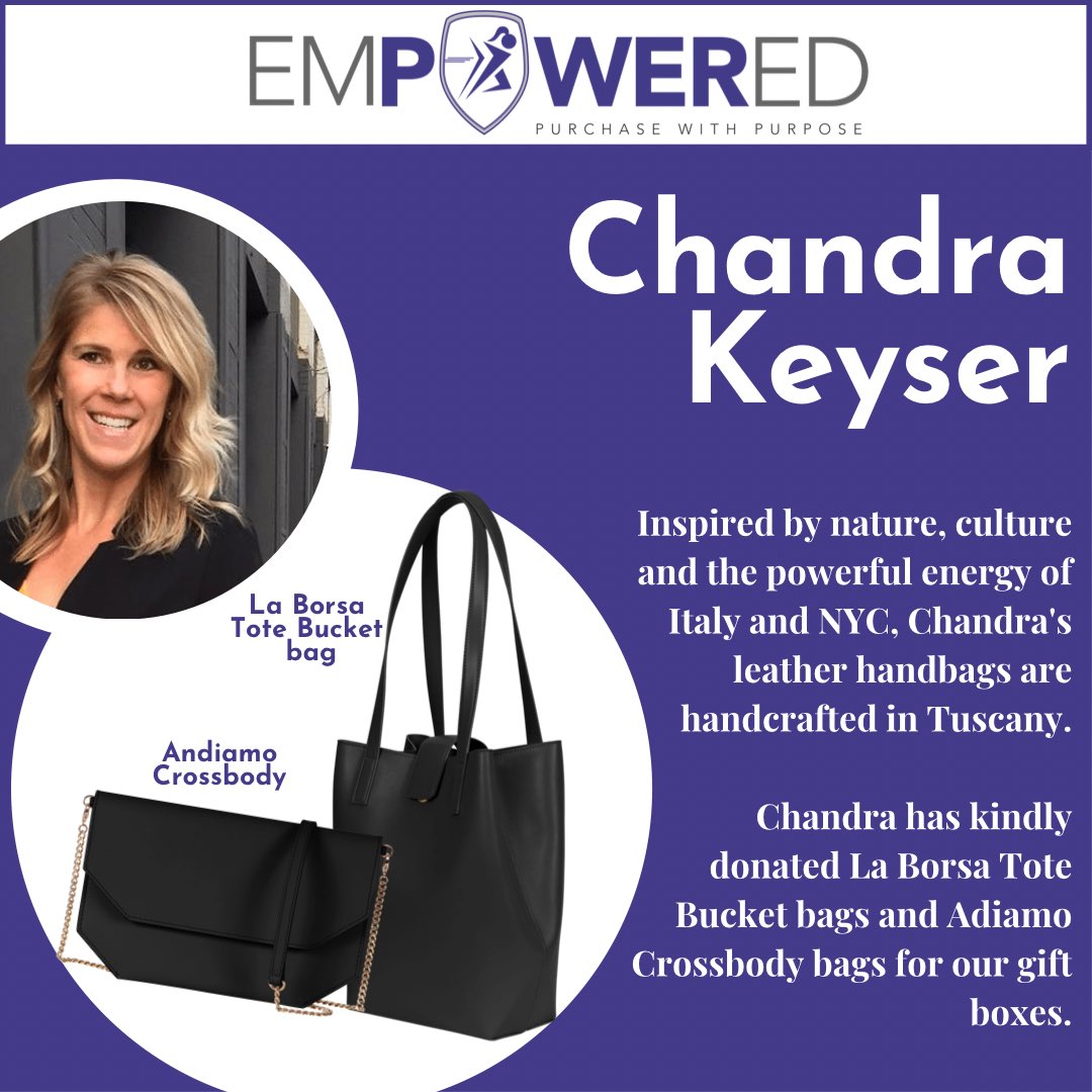 Chandra Keyser La Borsa Tote Bucket Bag