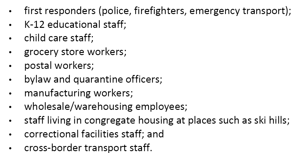 LizaYuzda's tweet photo. BREAKING - teachers and childcare workers part of the priority list for #covid19 vaccines. Also first responders and grocery clerks
These vaccines will start April.
#bcpoli #bced @news1130 https://t.co/jjlmvnzVht