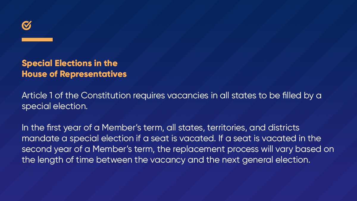WhenWeAllVote's tweet image. If your elected official suddenly vacates their seat, it’s likely YOU will get cast a vote for their replacement in a special election.

We’re breaking down what a special election is and why it’s important to make our voices heard in every possible special election.
