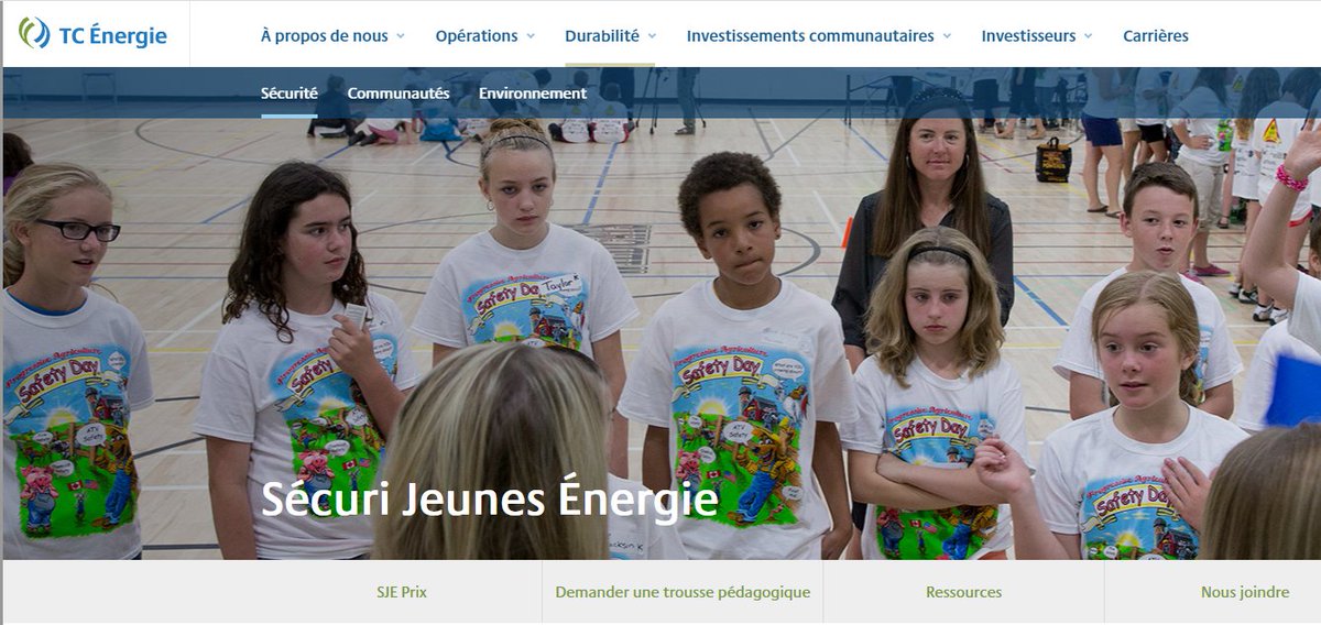 .<a href="/TCEnergie/">TC Énergie</a> programme Sécuri Jeunes Énergie apporte les outils et les apprentissages du terrain dans les classes afin d’aider les enseignants et les élèves à apprendre comment rester en sécurité autour d’installations dans leurs communautés. bit.ly/38Us95U