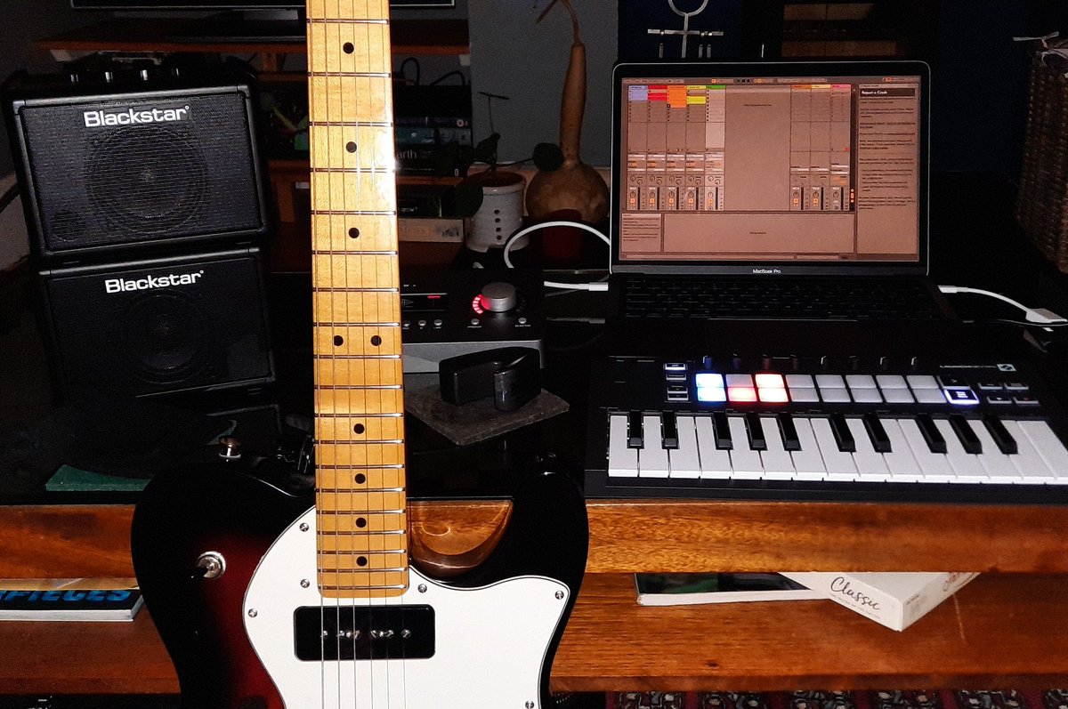 Tour on a train set up #ecotours #blackstaramps #AbletonLive