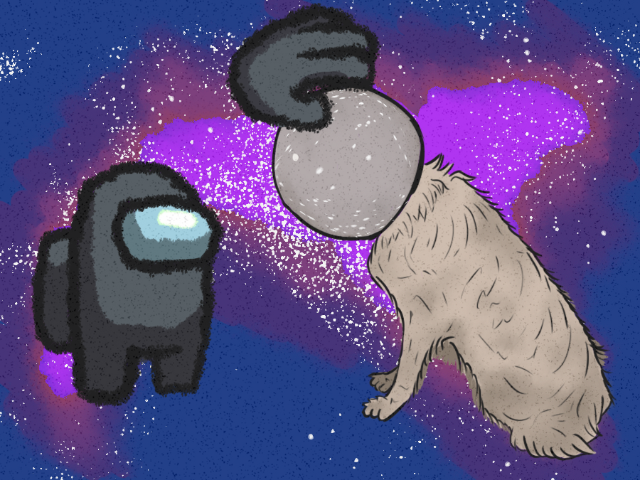 ScientistSam4's tweet image. When @AmongUsGame meets #spacedoggo ☺️

- -for a first time drawing #AmongUsFanArt I think i pulled it off nicely 🤭✨