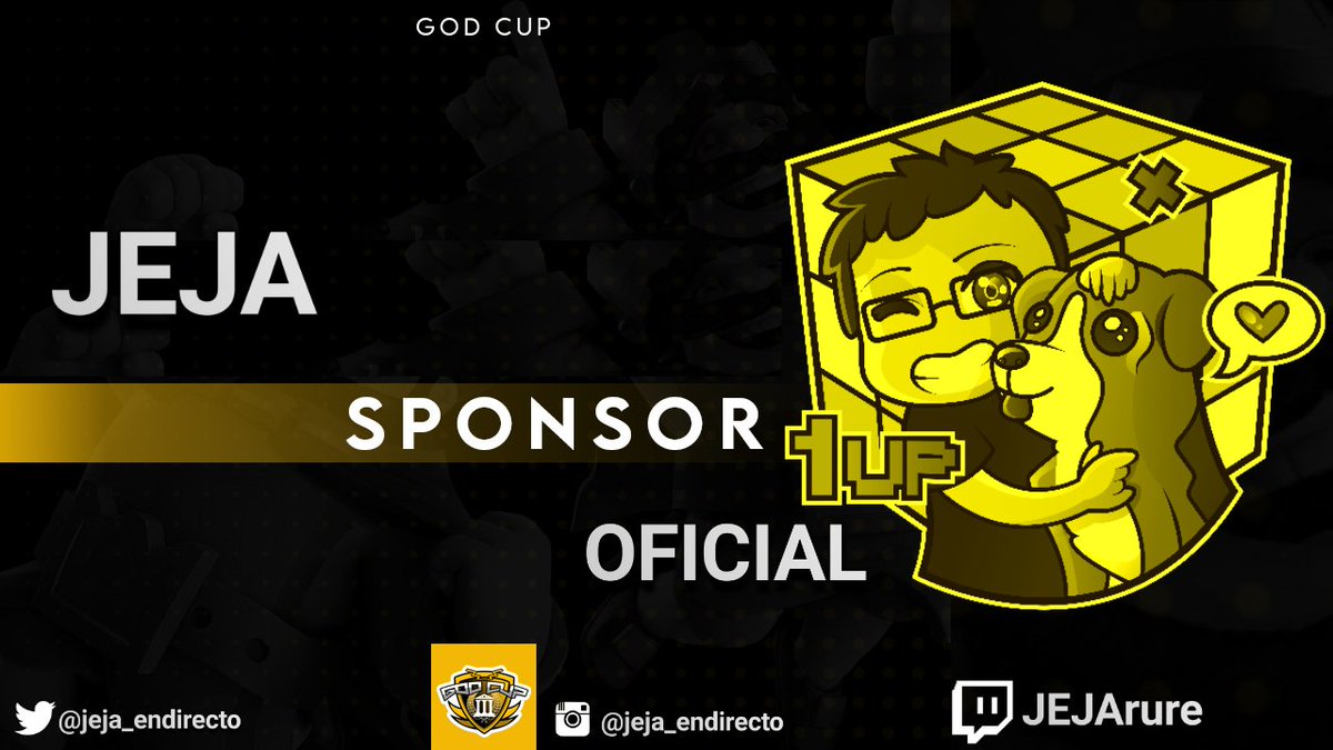OFFICIALGODCUP's tweet photo. Presentamos a nuestro primer sponsor, De eso se debe de que haya prizepool.

El es: @Jeja_endirecto 

#GODCUP https://t.co/u92fFN4KoN